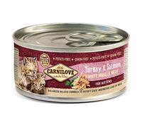 Carnilove Turkey and Salmon Wet Kitten Food - 12 x 100g