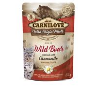 Carnilove Wild Boar with Chamomile Adult Cat Food Pouches - 24 x 85g