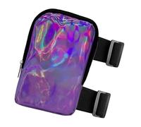 CARNIVAL BASSAGE - Travel Leg Pack with Adjustable Straps | Stylish Thigh Sling Bag for Women, Festival Accessory Safe for , Space of, purple, riferimento alla descrizione, Please refer