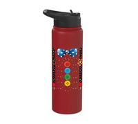Carnival Clown Face Circus Costume Kids Men Women Carnivals Stainless Steel Insulated Water Bottle
