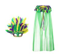 Carnival Costume Feather Women's Carnival Masquerade Mask Classic Venice Fox Party Creative Headwear Exquisite for Costume Balls