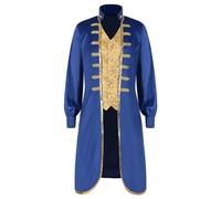 Carnival Costumes For Men Coat Solid Color Fashion Retro Stand Clothing Carnival Tailcoat Fancy Dress Up Costume For Men