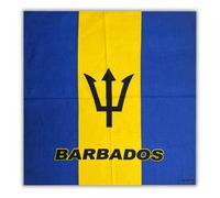 Carnival Country Flag Deluxe Aura Barbados Bandana - Vibrant Caribbean Head Scarf, Festival & Fashion Accessory - 8509