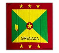 Carnival Country Flag Deluxe Aura Grenada Bandana - Vibrant Grenadian Flag Head Scarf, Festival & Fashion Accessory - 8510