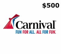 Carnival Cruise Lines $500 Gift Card US