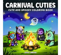 Carnival Cuties: Cute and Spooky Coloring Book | Halloween coloring book for adults