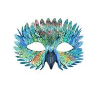 Carnival Delicate Bird Masquerade Carnival Half Face Owl Feather Face Graduation Party Decorations 2022 And (D, One Size)