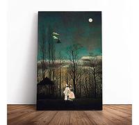 Carnival Evening By Henri Rousseau Canvas Wall Art Picture Print - Framed Painting - Modern Home Décor - Ready to Hang Poster for Living Room Bedroom - 30x20 Inch