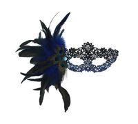 Carnival Feather Lace Half Face Mask Halloween Masquerade Hair Accessories
