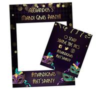 Carnival Mardi Gras Selfie Frame by Paper Themes Celebrate Street Party Festival (MARDI02)
