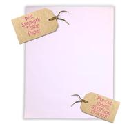 Carnival Papers Wet Strength Tissue Paper Small Sheets Oversize A4 Great for Gelli Printing, Mixed Media Crafts, Clay Tracing Super Strong White Tissue Paper