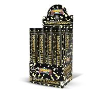 Carnival Party - 30cm Confetti Cannon - Gold Foil Confetti - Cannon Poppers for Birthdays, Weddings and Parties - Elite Party Supplies UK - Pack of 12