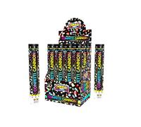 Carnival Party - 30cm Confetti Cannon - Multi-Coloured Confetti - Red, Blue, Green, Yellow & Pink - Poppers for Celebrations, Birthdays, Weddings & Parties - Pack of 12