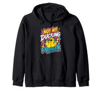 Carnival Party NOT MY DUCKING PROBLEM Funny Costume Zip Hoodie