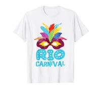 Carnival Rio de Janeiro Celebration Brazil Carnival Mask Value Graphic T-Shirt