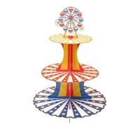 Carnival Themed 3 Tier Cake Stand Ferris Wheel Carnival Theme Party Decorations Amusement Park Circus Theme Decorations Birthday Fairground Themed Party Carnival Games Cupcake Stand