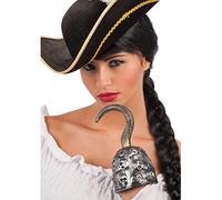 Carnival Toys - Pirate Hook Costume Prop, Adult, Silver, Large, Unisex, Plastic, No Batteries Required