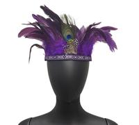 Carnivals Party Headband For MardiGras Festival Holiday Adult Feather Hairband Role Play Stage Headwear Party Supply