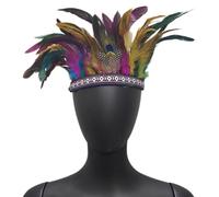 Carnivals Party Headband For MardiGras Festival Holiday Adult Feather Hairband Role Play Stage Headwear Party Supply
