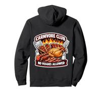 Carnivore Club No Veggies Allowed Funny Meat Eater Fan Joke Pullover Hoodie