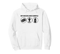 Carnivore Diet Beef Exercise Water Simple Needs Pullover Hoodie