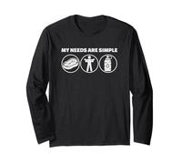 Carnivore Diet Beef Workout Water Simple Needs Long Sleeve T-Shirt