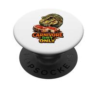 Carnivore Diet Only T-Rex Steak PopSockets Adhesive PopGrip