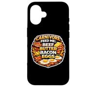 Carnivore Feed Me Beef Butter Bacon Eggs Meat Eater Diet Fan Case for iPhone 16