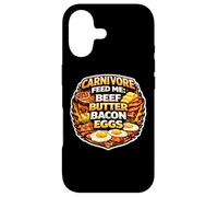 Carnivore Feed Me Beef Butter Bacon Eggs Meat Eater Diet Fan Case for iPhone 17