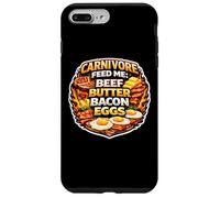 Carnivore Feed Me Beef Butter Bacon Eggs Meat Eater Diet Fan Case for iPhone 7 Plus/8 Plus