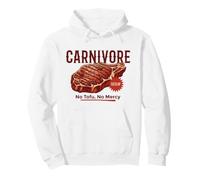 Carnivore Meat Lover Keto BBQ Beef Steak - No Tofu, No Mercy Pullover Hoodie