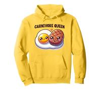 Carnivore Queen Keto Diet Cute Steak Egg Gym Fitness Workout Pullover Hoodie