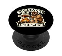 Carnivore Since Day One Meat Eater Caveman Nutrition Diet PopSockets Adhesive PopGrip