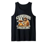 Carnivore Since Day One Meat Eater Caveman Nutrition Diet Tank Top