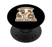 Carnivore Since Day One Meat Eater Nutrition Caveman Diet PopSockets Adhesive PopGrip