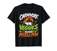 Carnivore Veggies JUST THE Middle-MAN Funny Meat Lover T-Shirt
