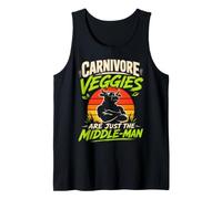 Carnivore Veggies JUST THE Middle-MAN Funny Meat Lover Tank Top