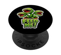 Carnivorous Plant Feed Me! Venus Fly Trap Funny Carnivore PopSockets Adhesive PopGrip