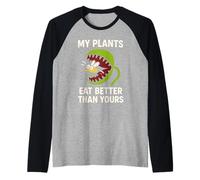 Carnivorous Plant Venus Flytrap Pitcher Sundew Nepenthes Raglan Baseball Tee