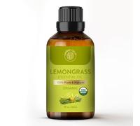Carno Calm Lemongrass Essential Oil 30ml - 100% Pure & Natural Therapeutic Grade Lemon Grass Oil for Diffuser, Hair Care, Massage, Room Spray, Aromatherapy & Skin Care