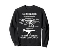 Carnotaurus Diagram Paleontology Sweatshirt