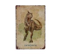 Carnotaurus Dinosaur Vintage Art Metal Tin Sign