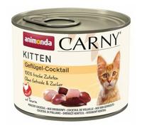 ANIMONDA PETFOOD Carny Kitten Wet Cat Food – Poultry Cocktail – 12 x 200 g