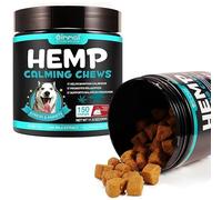 CARO Organics Calming Chews for Dog 150 Count. Reduce Stress, Fear, Separation Anxiety, Barking, Reactivity, Aggression & Stress Relief for all Breeds and Sizes. Duck Flavor.