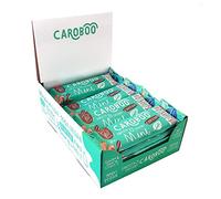 Caroboo Mint Carob Bars - Vegan Chocolate Made with Carob, Dairy Free, Gluten Free, No Refined Sugar, Vegan Chocolate Bar with Mild Mint Chocolate Taste (20x Vegan Choc Bars)
