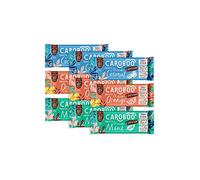 Caroboo Mixed Pack Carob Bars - 9x Vegan Chocolate Bars Selection Pack, Made with Carob, Dairy Free, Gluten Free, Vegan Choc, Assortment of Orange, Mint, Coconut, Raspberry & Salted Caramel Bars