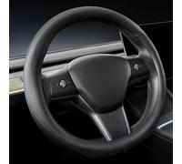 Carodi Nappa Leather car Steering Wheel Cover, Suitable for Tesla Model 3 / Tesla Model Y Steering Wheel Cover