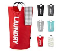 Caroeas 90L Large Laundry Basket (6 Colors), Waterproof Laundry Hamper, Laundry Bag with Padded Handles, Washing Basket Stands Up Well, Collapsible Laundry Basket Easy Storage