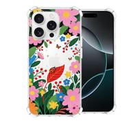CAROKI Clear Floral Phone Case for iPhone 16 Pro Max,Floral Frenzy Delight Pattern Durable & Slim Fit Shockproof Soft Lightweight Protective Case for iPhone 16 Pro Max