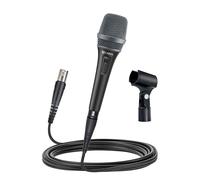 CAROL AC-900S XLR Wired Vocal Microphone - Dynamic Supercardioid Mic with Dual-Engine AHNC Noise Cancelling Tech for Singing, Karaoke, Stage & Studio, Includes Mic Clip, 4.5m Cable & Switch - Black